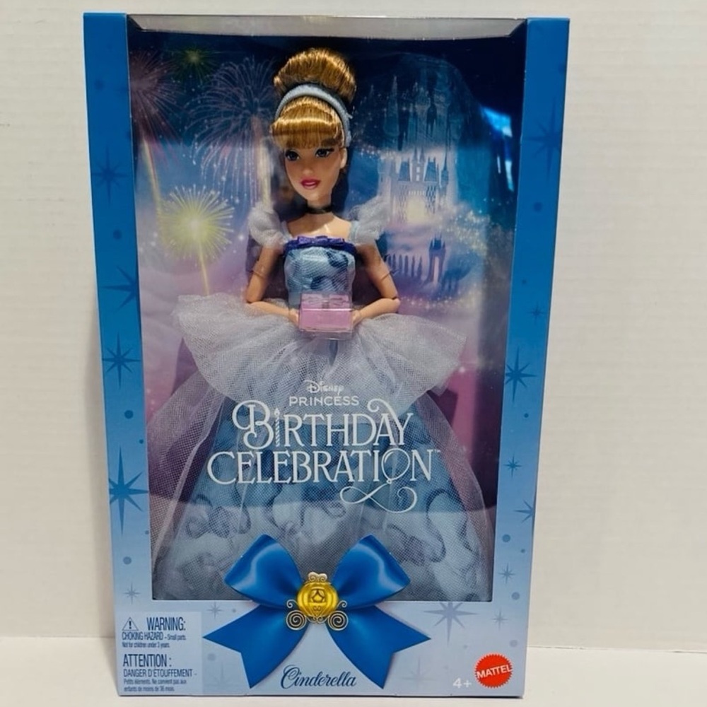 Disney NWT Cinderella Princess Birthday Celebration 12” Doll by Mattel